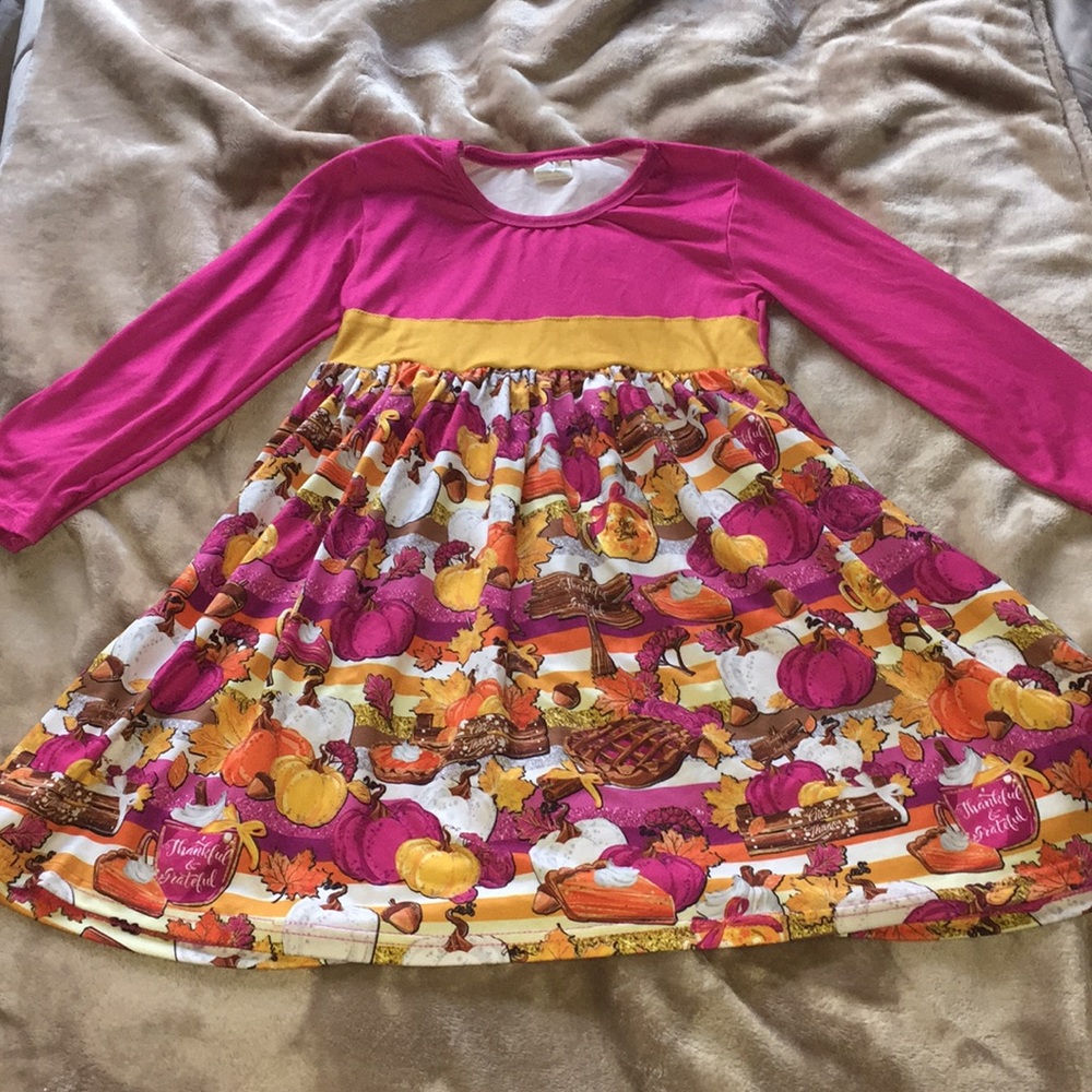 NWOT Fall Themed Dress Size 3XL